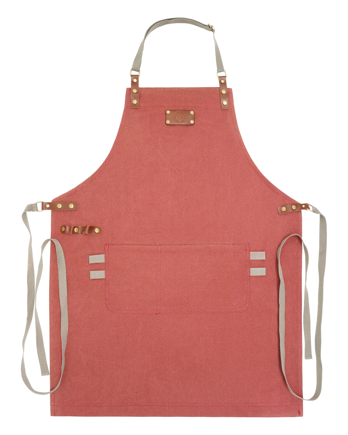 Koch- und Grillschürze aus Canvas in Rot